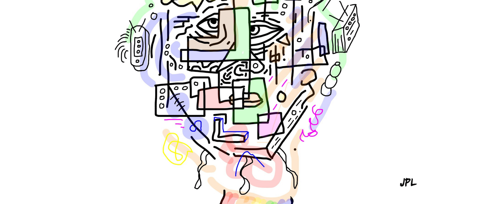Abstract Face Collage