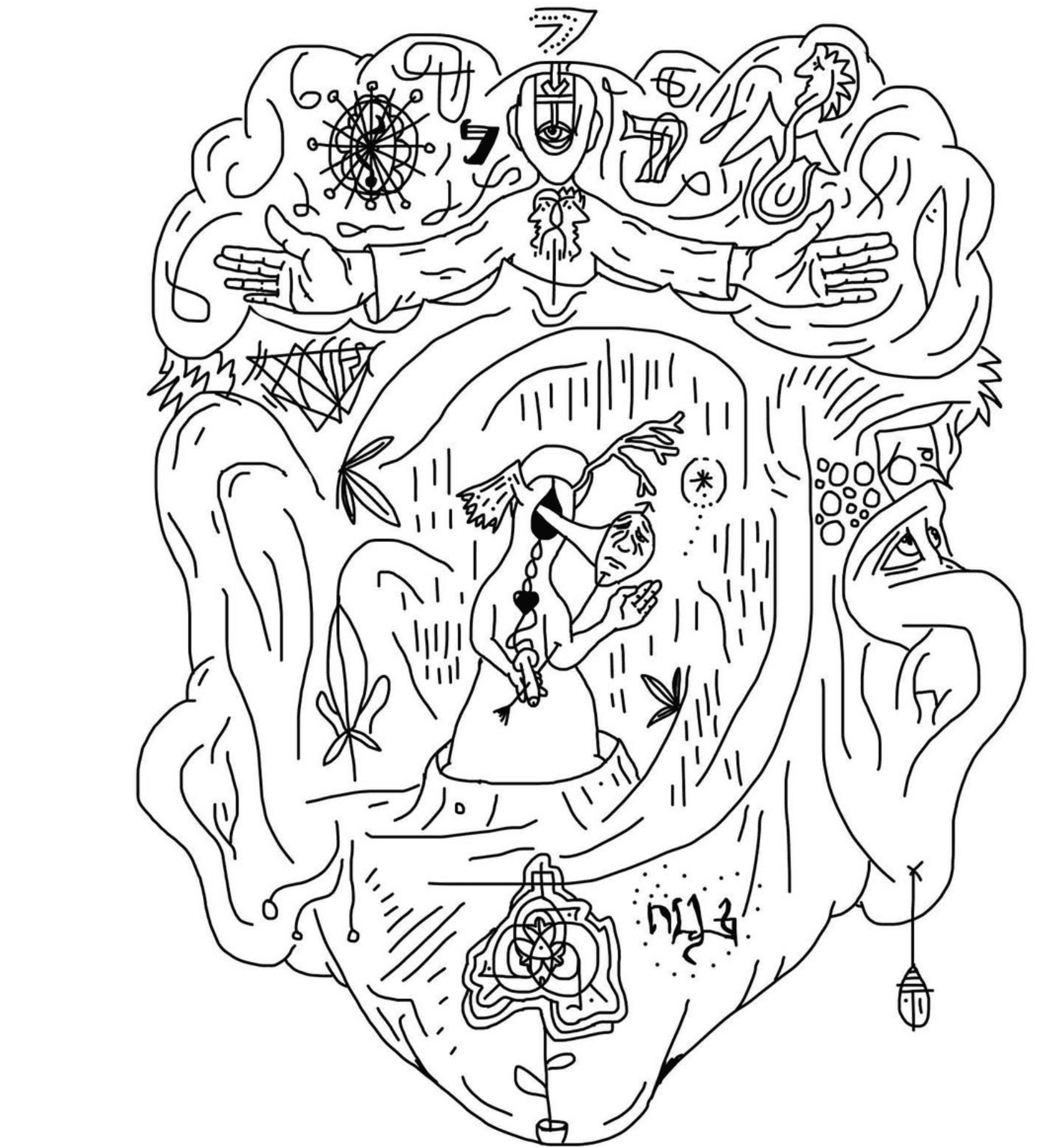 Mandala Figure Scene