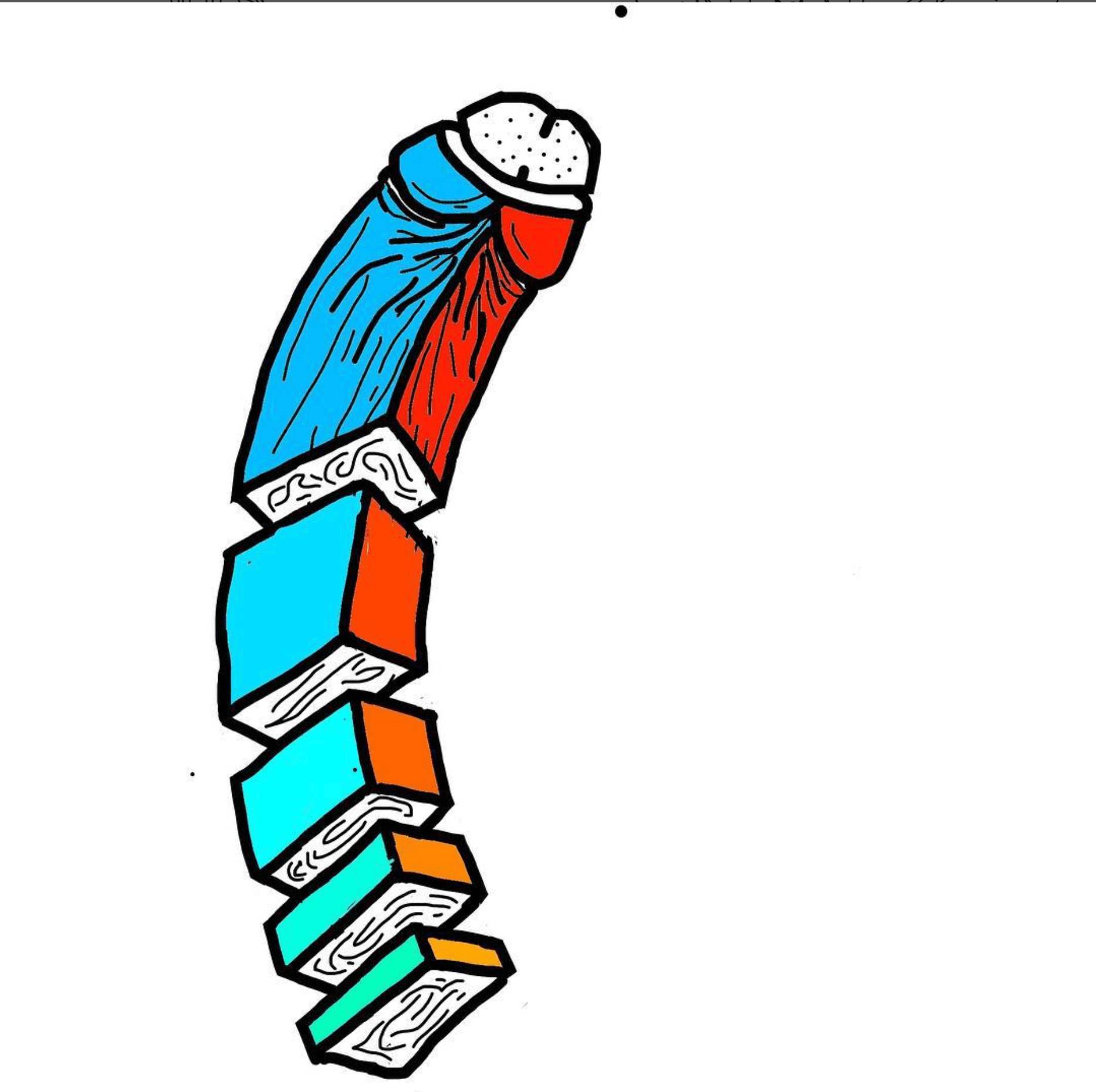 Segmented Limb Sculpture
