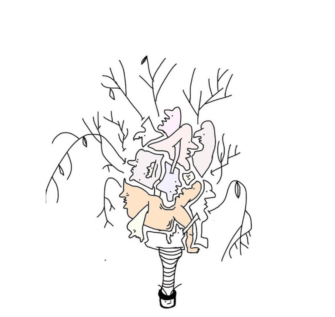 Tree Figure Collage